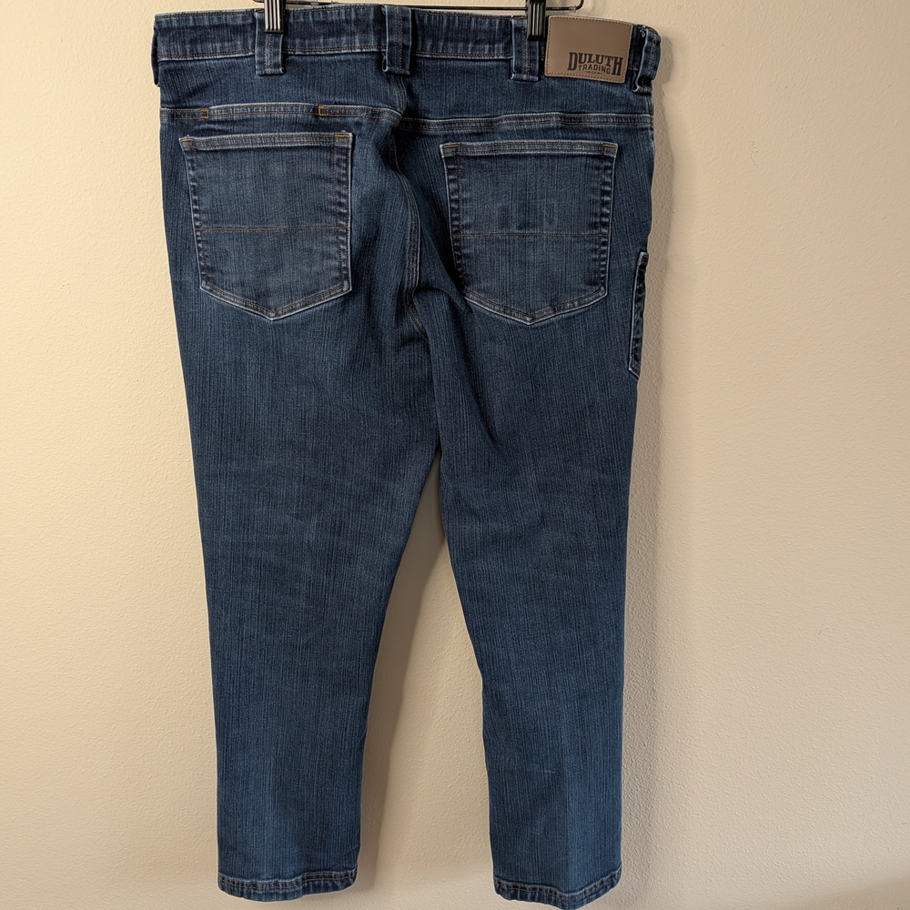 Duluth Trading Company Ballroom Double Flex Jeans Mens 38x30‎ Slim Fit - Picture 5 of 8